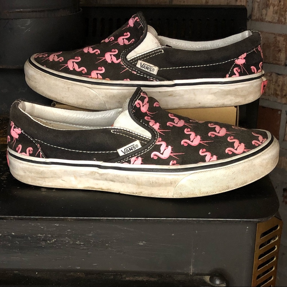 Vans flamingo classics - black and pink